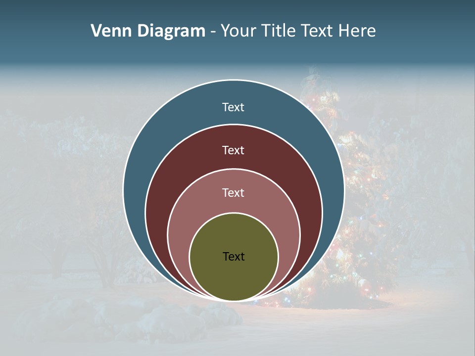 Nobody Holiday Tree PowerPoint Template