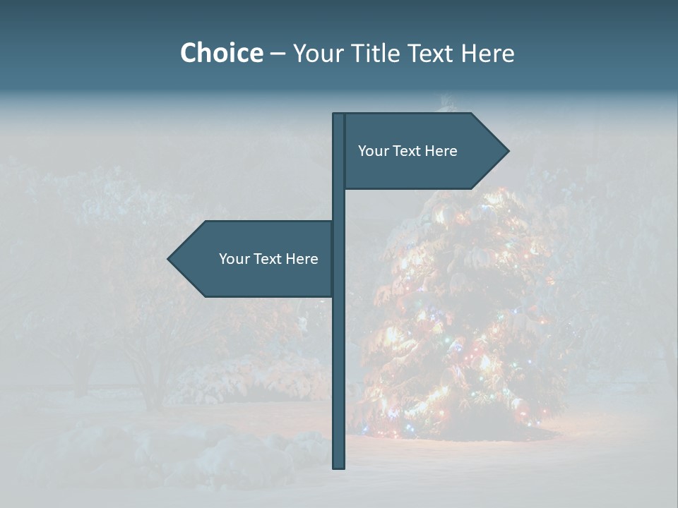 Nobody Holiday Tree PowerPoint Template
