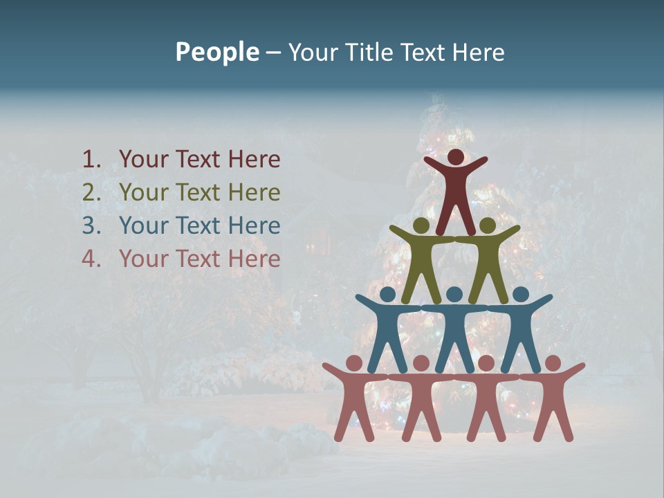 Nobody Holiday Tree PowerPoint Template