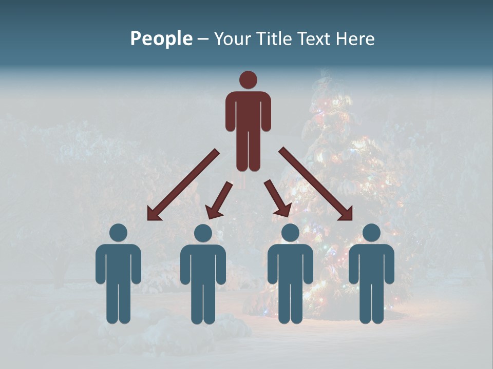 Nobody Holiday Tree PowerPoint Template