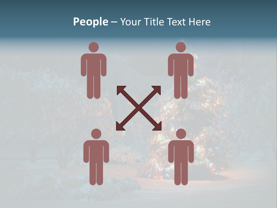 Nobody Holiday Tree PowerPoint Template