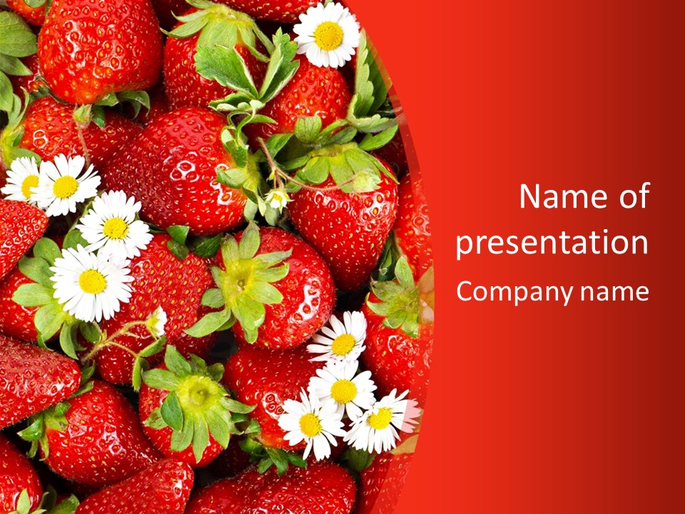 Nutrition Delicious Daisy PowerPoint Template