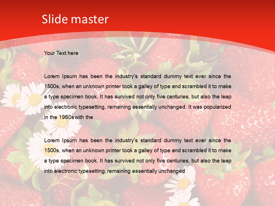 Nutrition Delicious Daisy PowerPoint Template