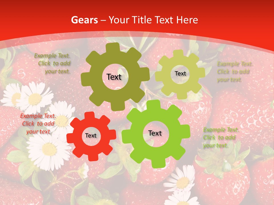 Nutrition Delicious Daisy PowerPoint Template