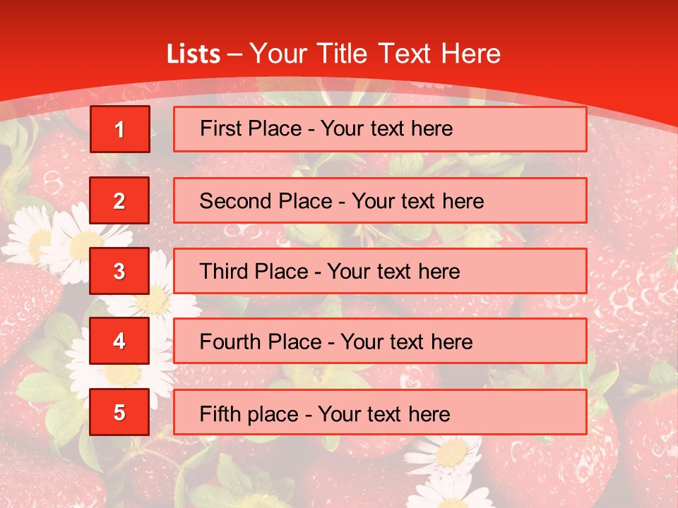 Nutrition Delicious Daisy PowerPoint Template