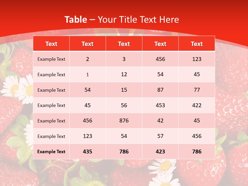 Nutrition Delicious Daisy PowerPoint Template