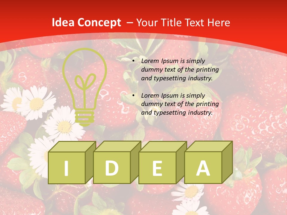 Nutrition Delicious Daisy PowerPoint Template