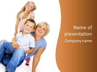 Play Hug Togetherness PowerPoint Template