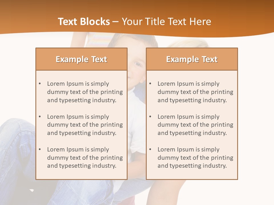 Play Hug Togetherness PowerPoint Template