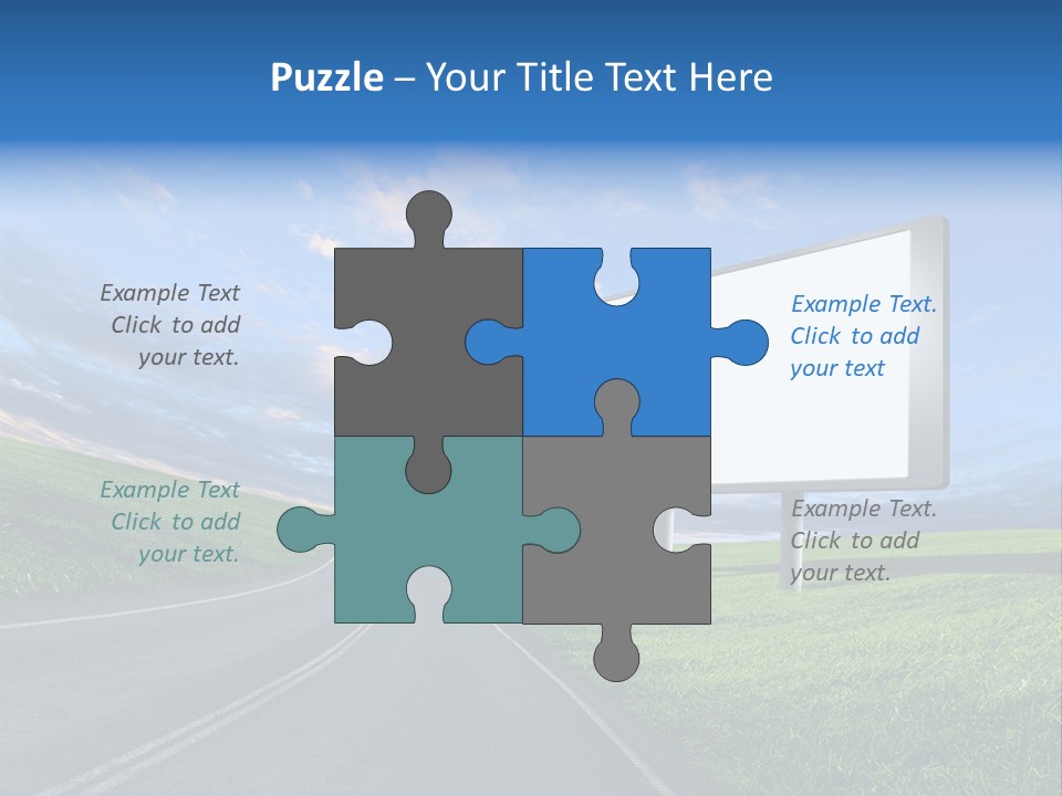 Sign Space Travel PowerPoint Template