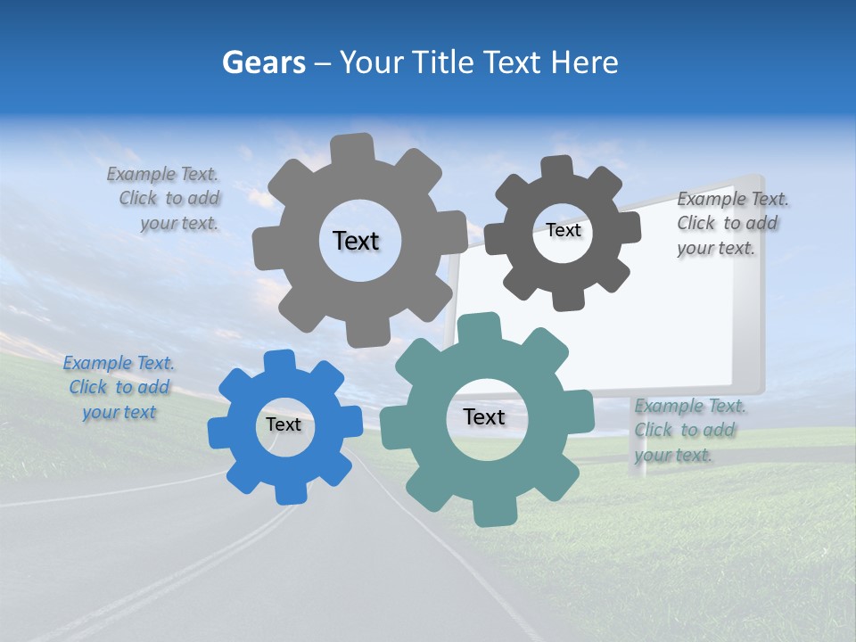 Sign Space Travel PowerPoint Template