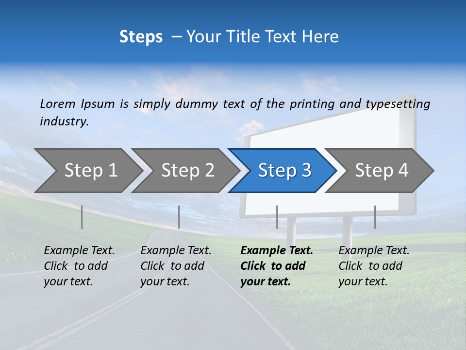 Sign Space Travel PowerPoint Template