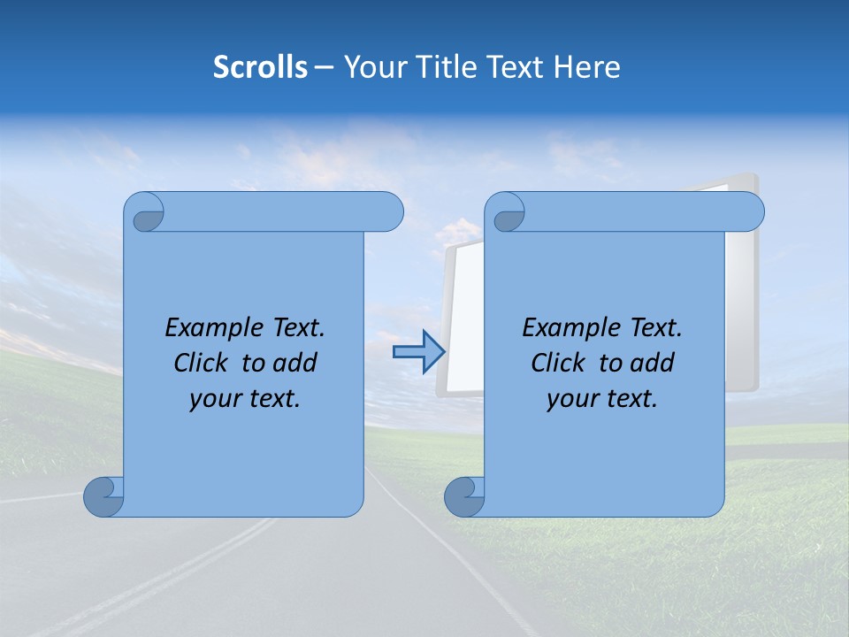 Sign Space Travel PowerPoint Template