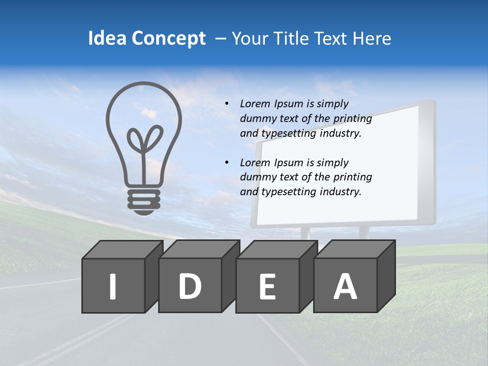 Sign Space Travel PowerPoint Template