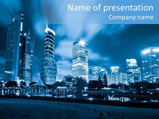 Architecture Car Roadway PowerPoint Template