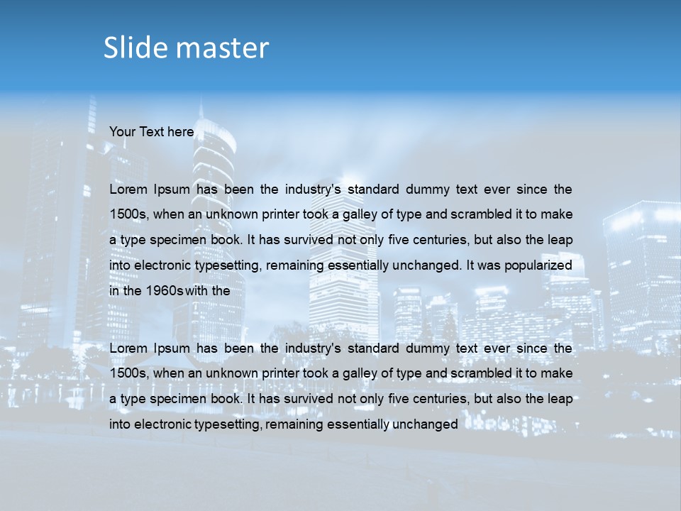 Architecture Car Roadway PowerPoint Template