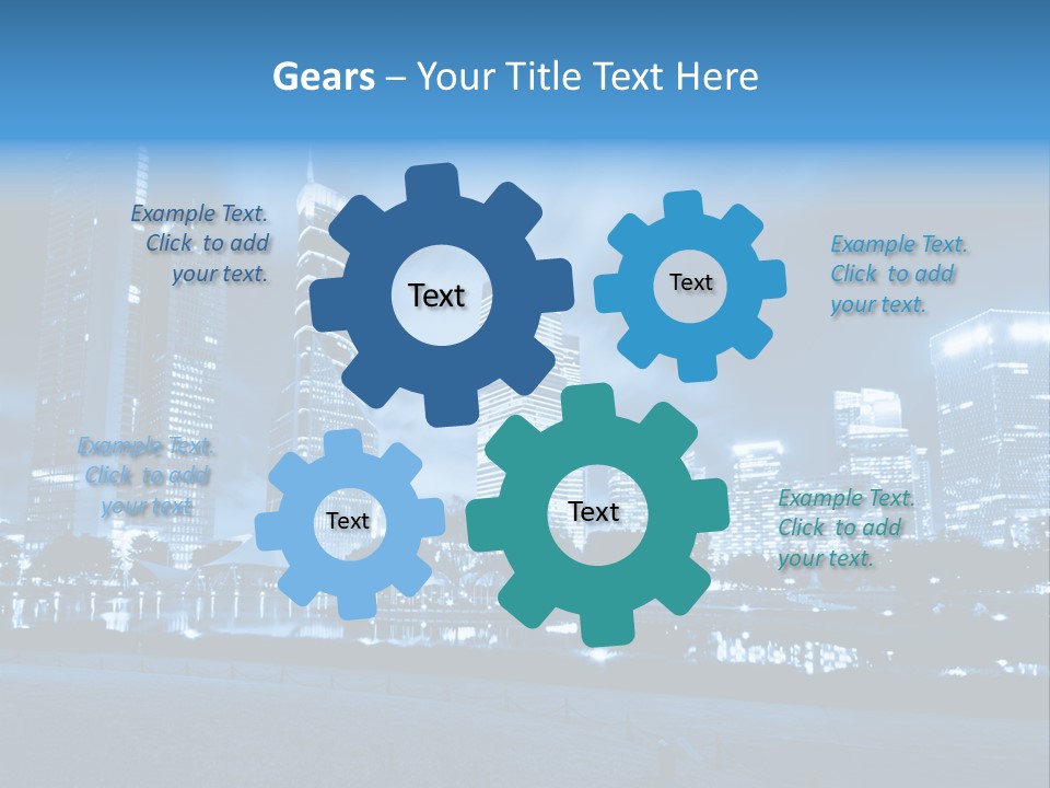 Architecture Car Roadway PowerPoint Template