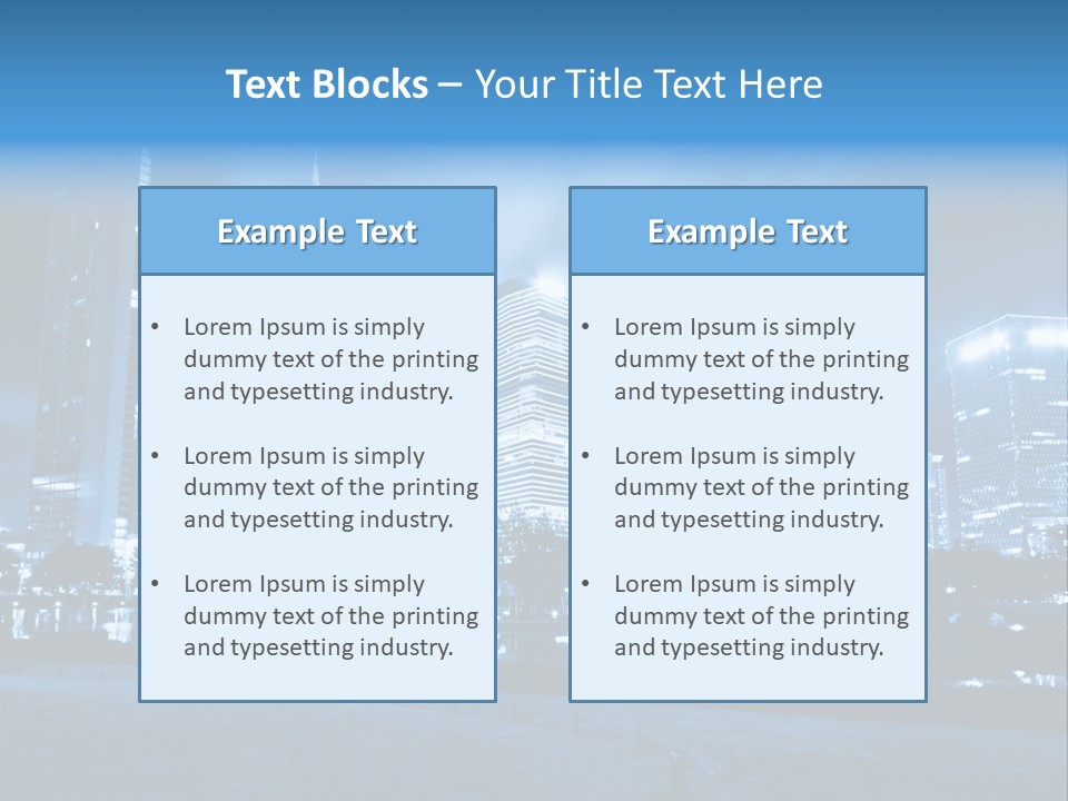 Architecture Car Roadway PowerPoint Template