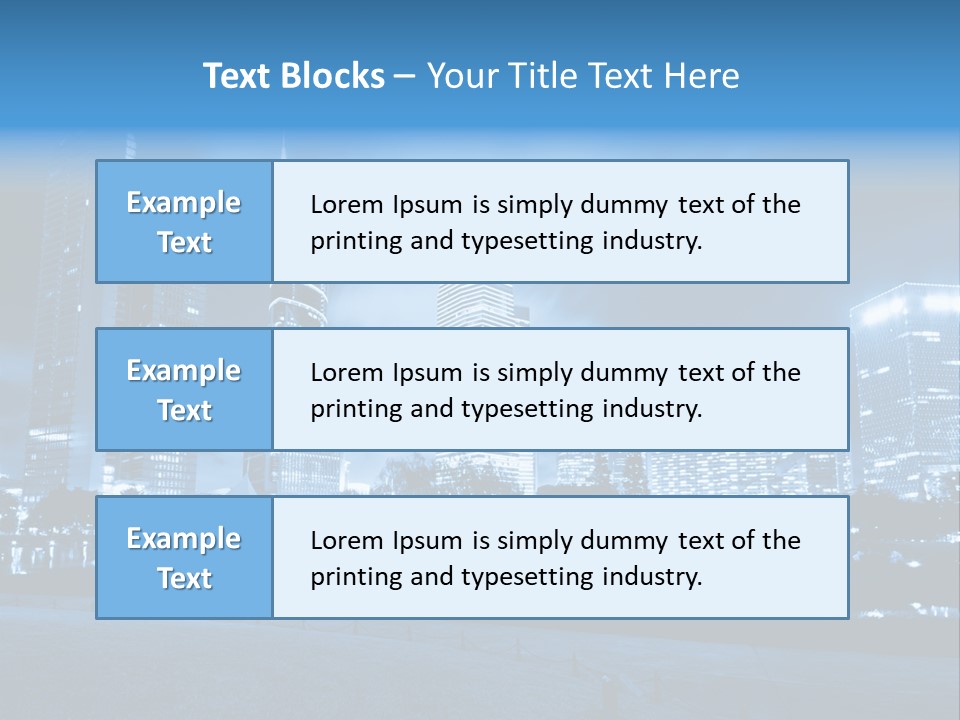 Architecture Car Roadway PowerPoint Template