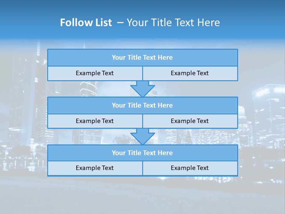 Architecture Car Roadway PowerPoint Template