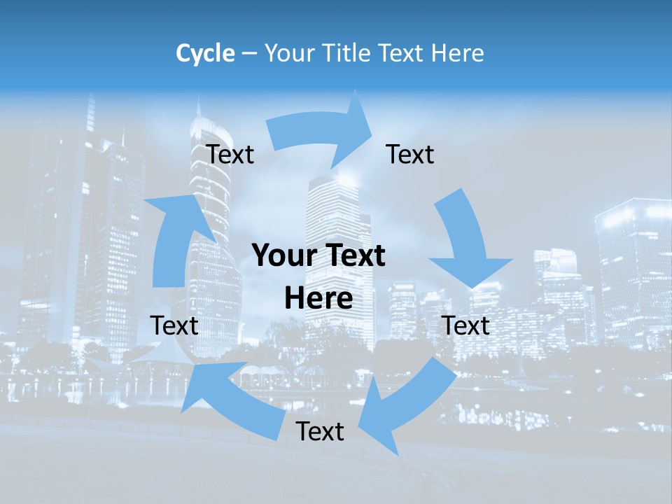 Architecture Car Roadway PowerPoint Template