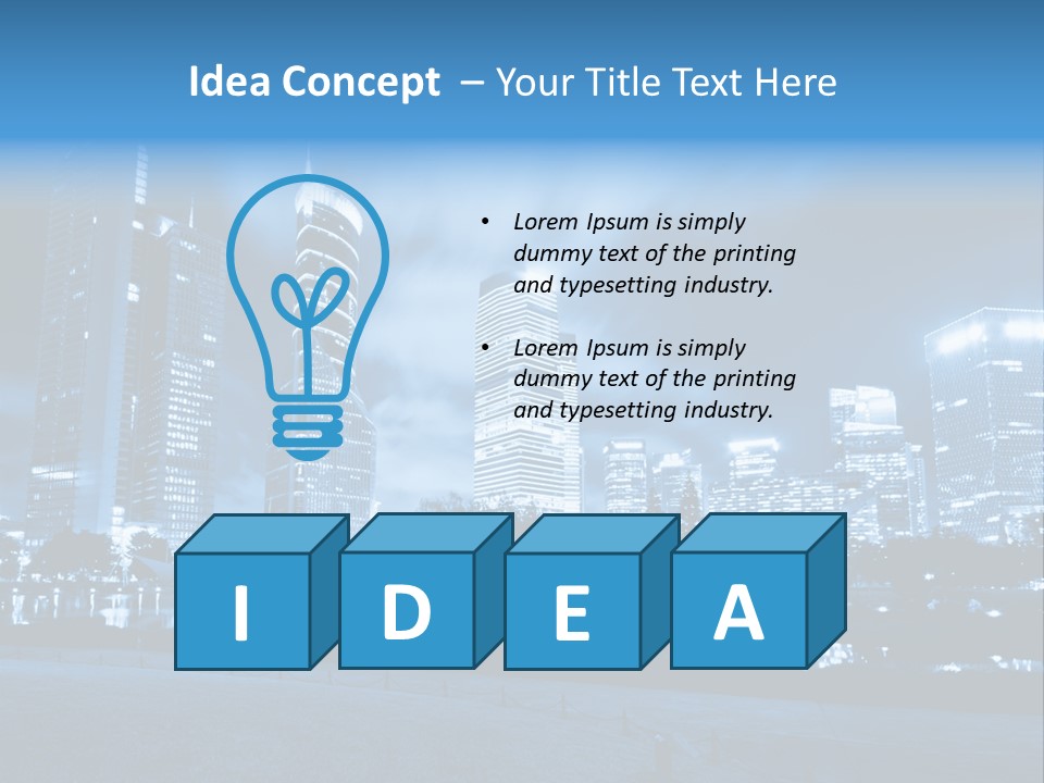 Architecture Car Roadway PowerPoint Template