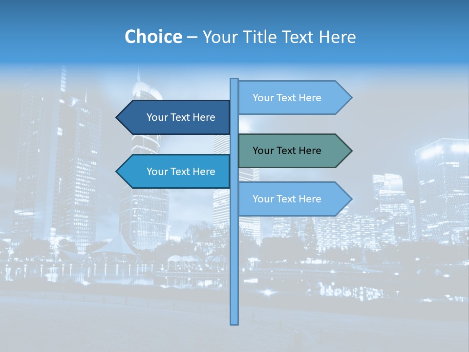 Architecture Car Roadway PowerPoint Template