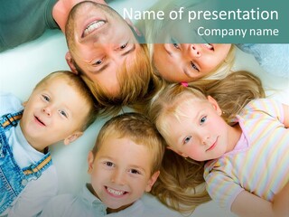 Parent Lying Big PowerPoint Template