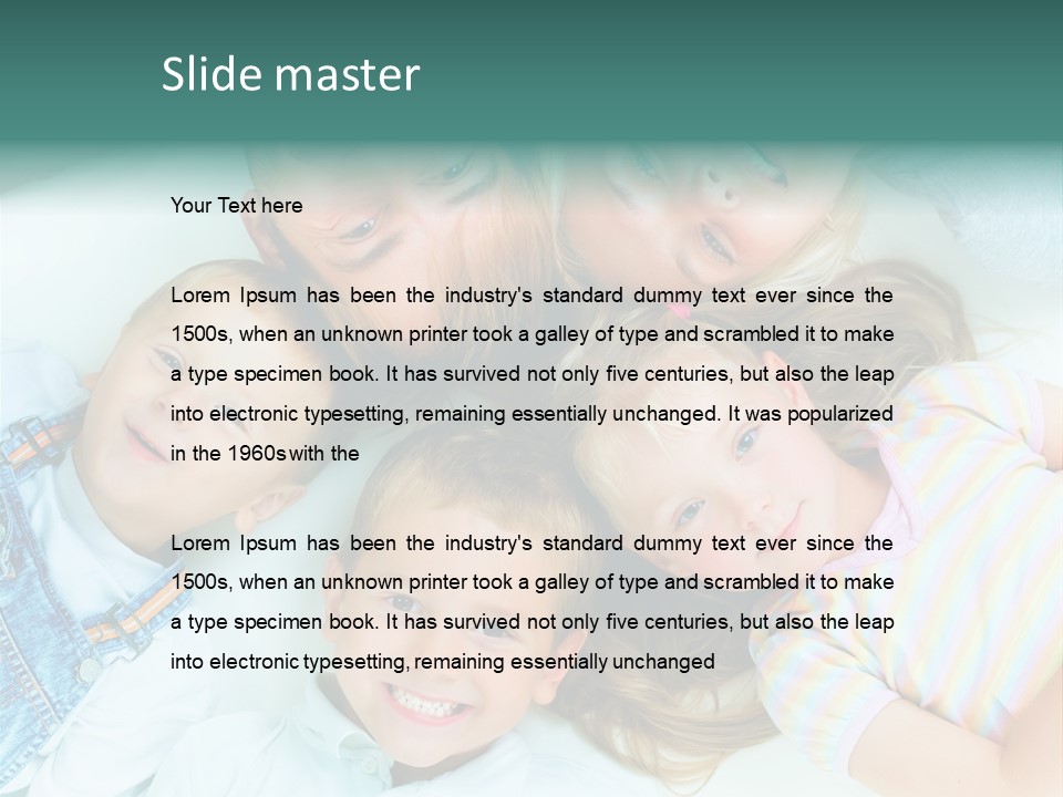 Parent Lying Big PowerPoint Template