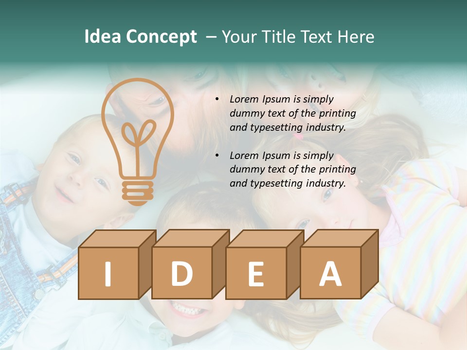 Parent Lying Big PowerPoint Template