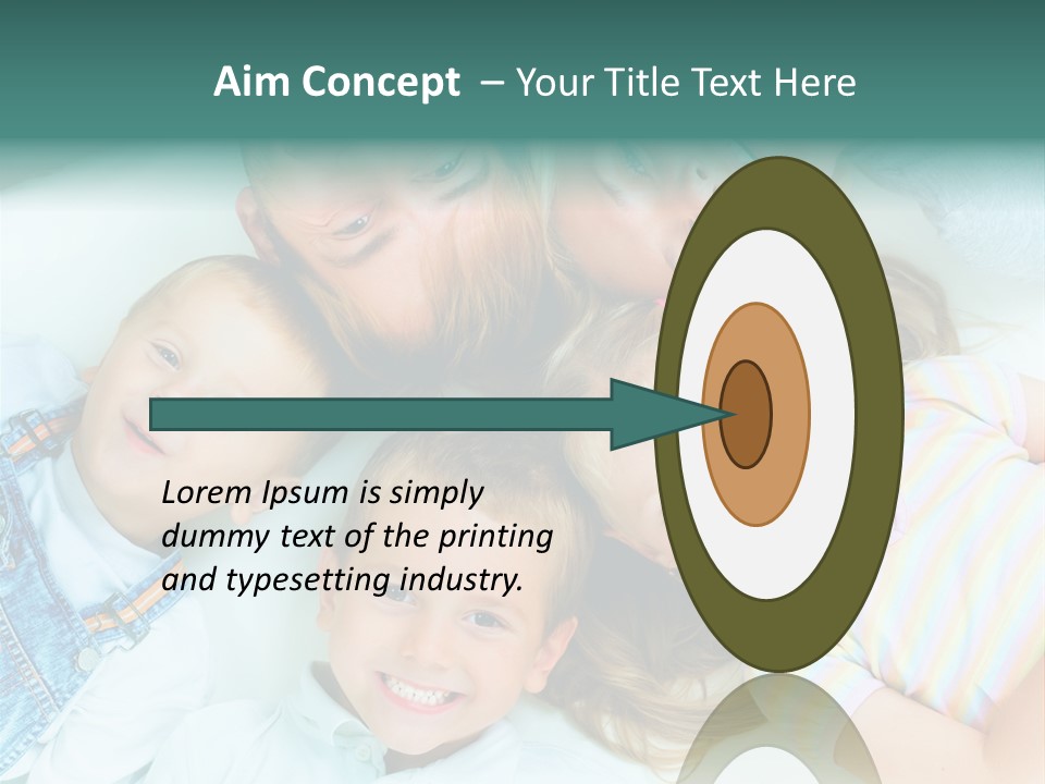 Parent Lying Big PowerPoint Template