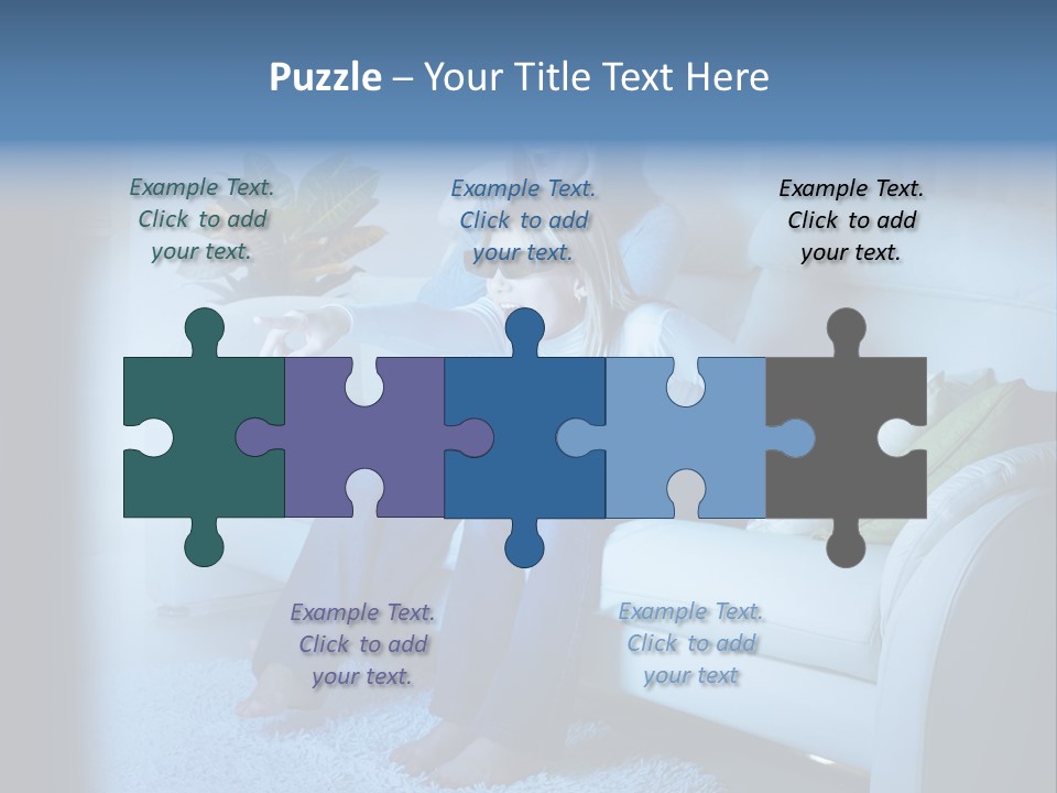 Resting Girls Daughter PowerPoint Template