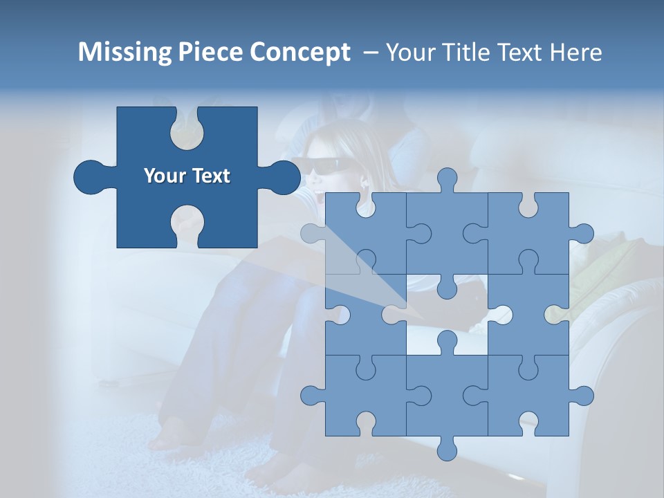 Resting Girls Daughter PowerPoint Template