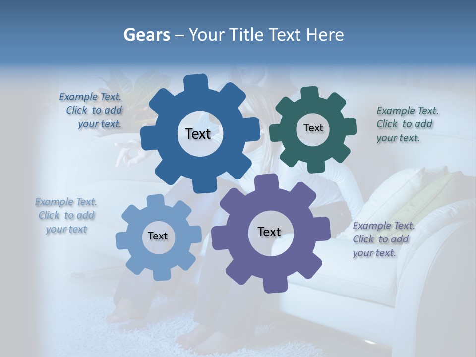 Resting Girls Daughter PowerPoint Template