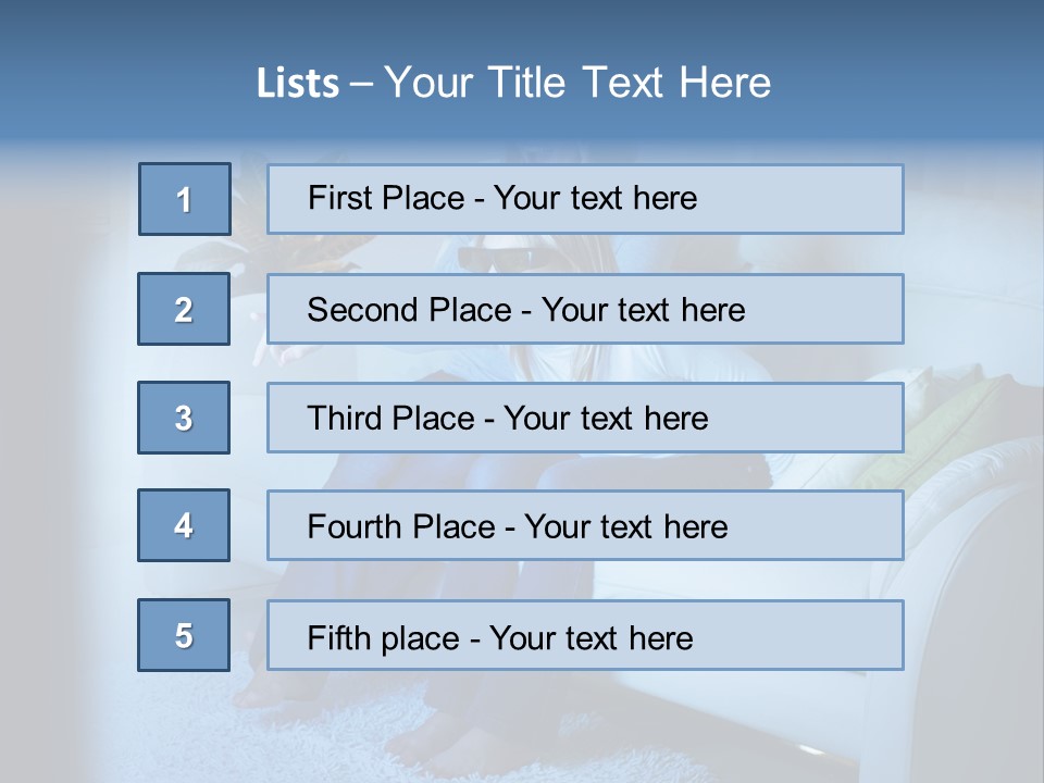 Resting Girls Daughter PowerPoint Template