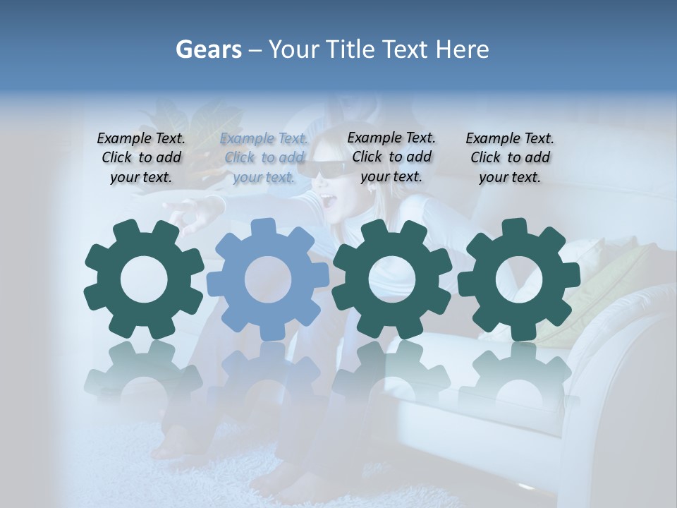 Resting Girls Daughter PowerPoint Template