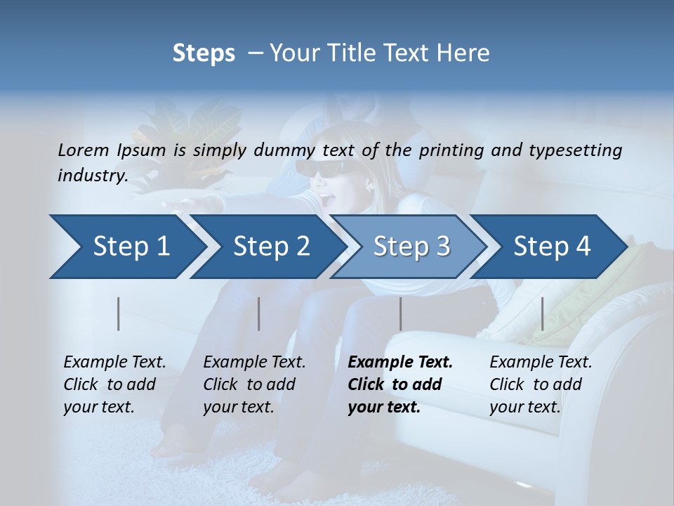 Resting Girls Daughter PowerPoint Template