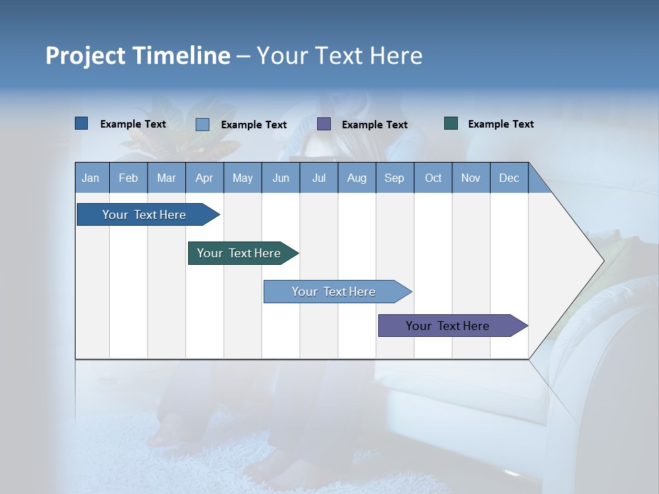 Resting Girls Daughter PowerPoint Template