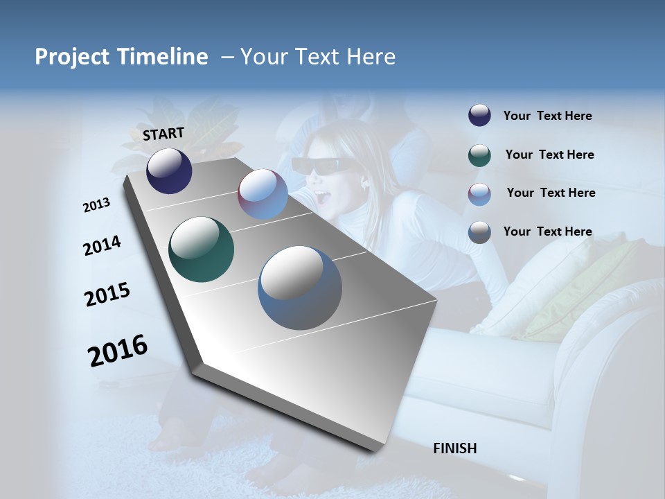 Resting Girls Daughter PowerPoint Template