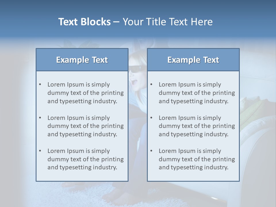 Resting Girls Daughter PowerPoint Template