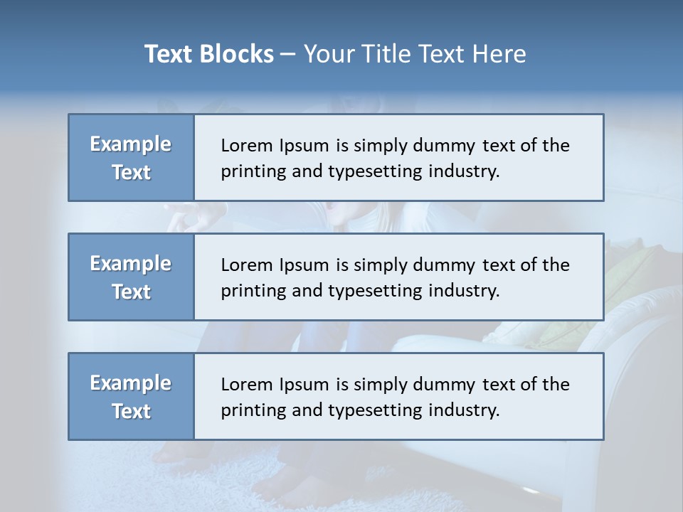 Resting Girls Daughter PowerPoint Template