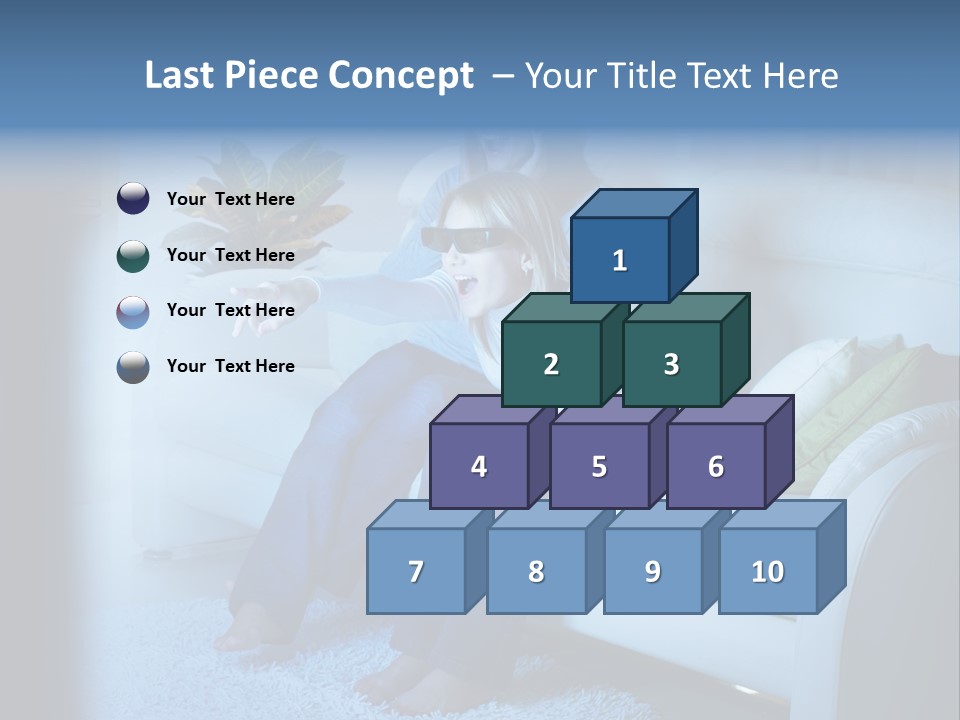 Resting Girls Daughter PowerPoint Template