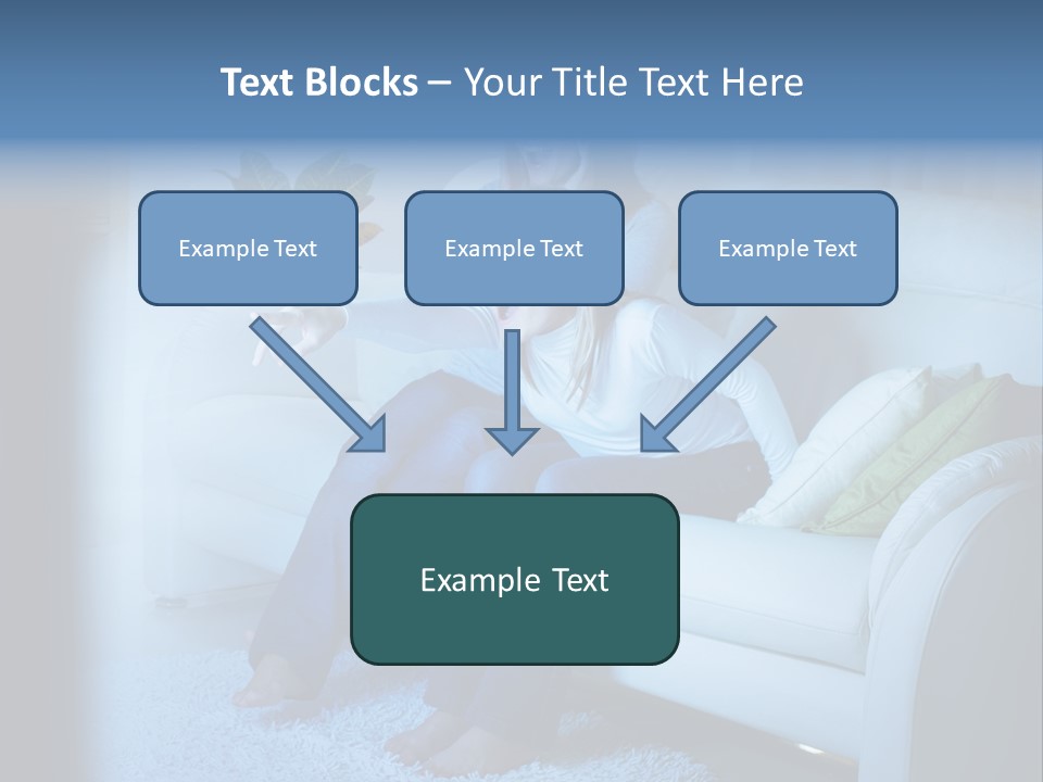 Resting Girls Daughter PowerPoint Template