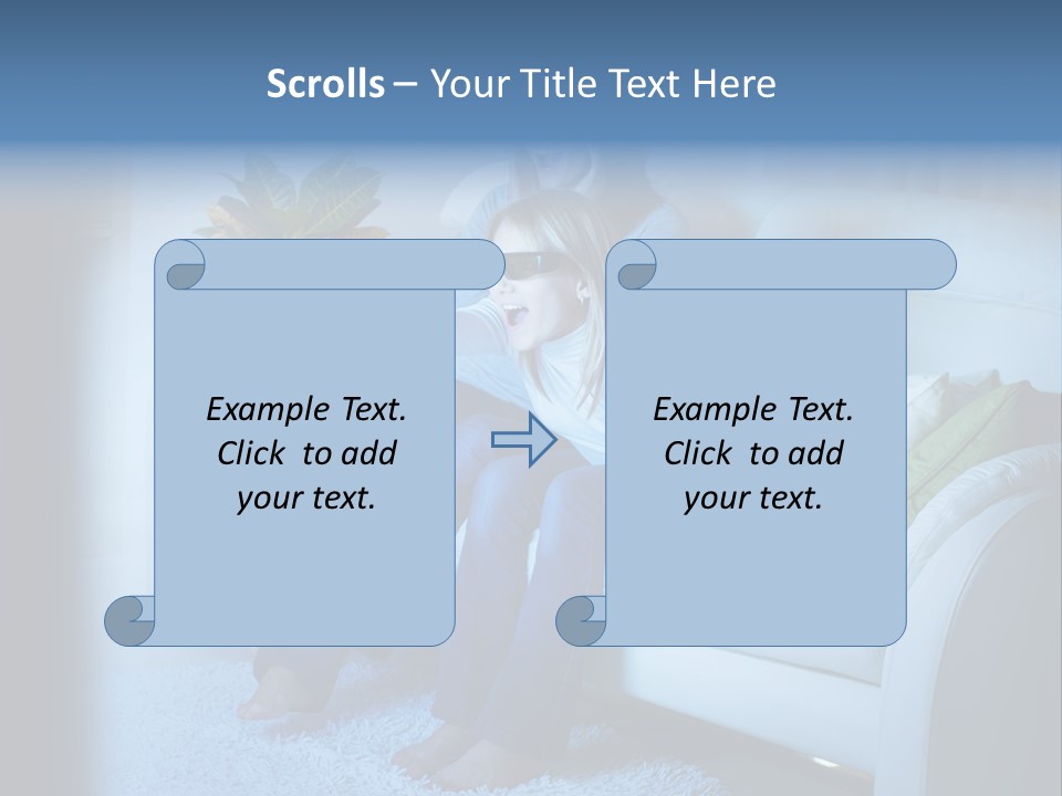 Resting Girls Daughter PowerPoint Template