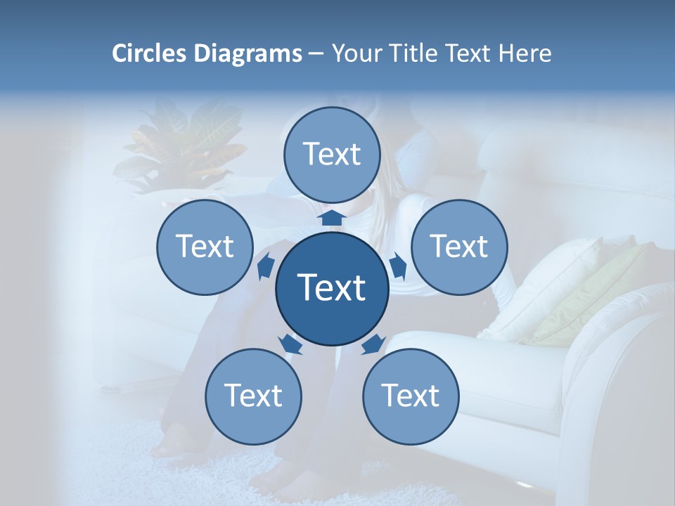 Resting Girls Daughter PowerPoint Template