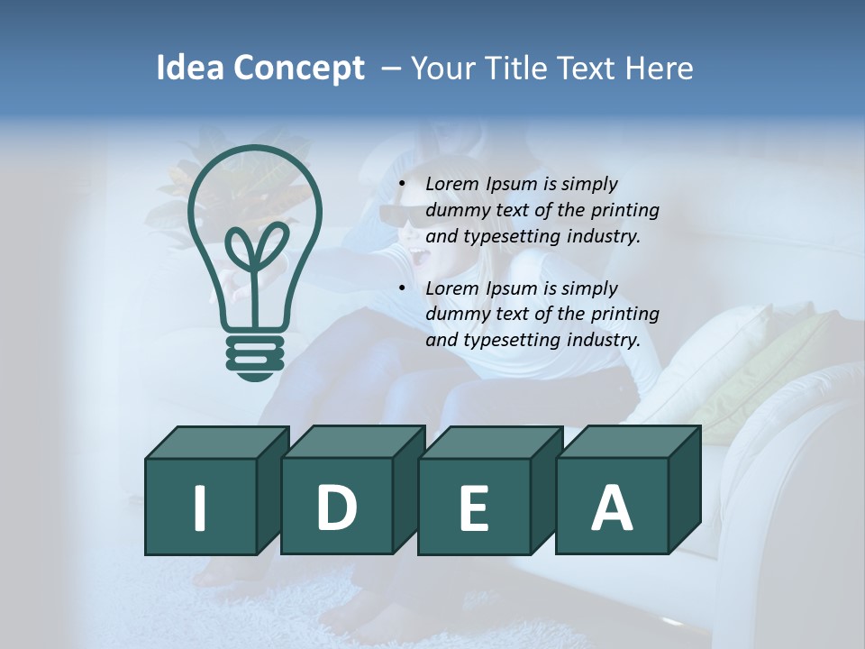 Resting Girls Daughter PowerPoint Template