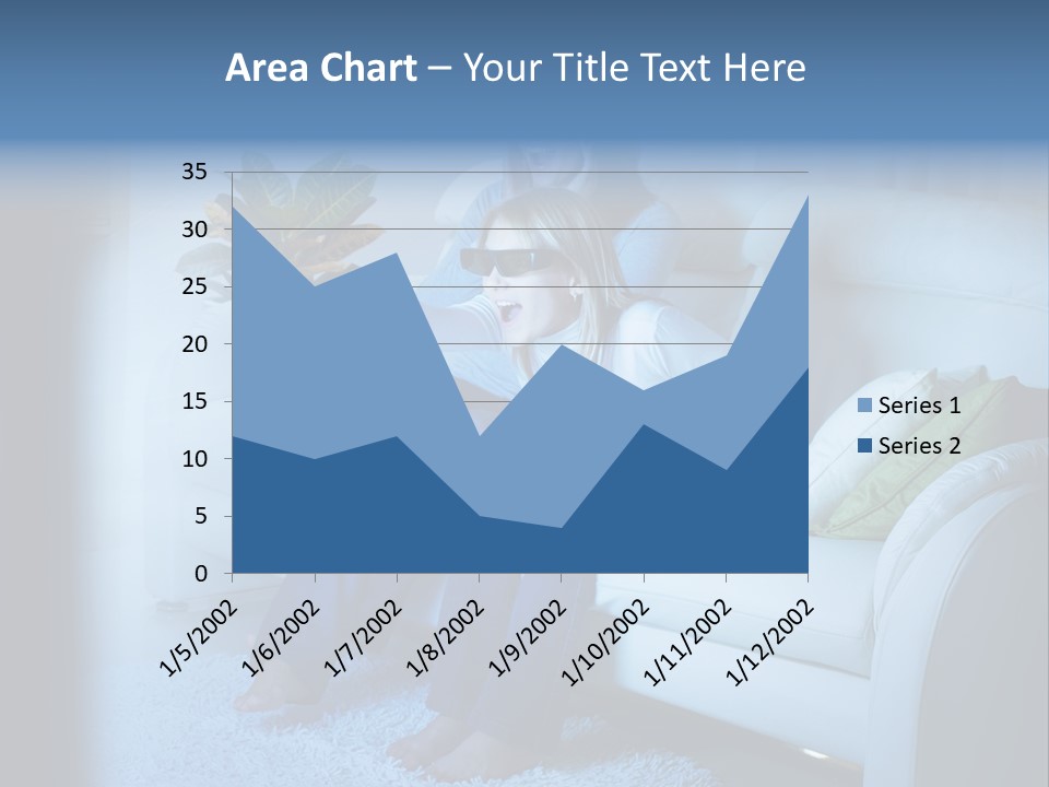 Resting Girls Daughter PowerPoint Template