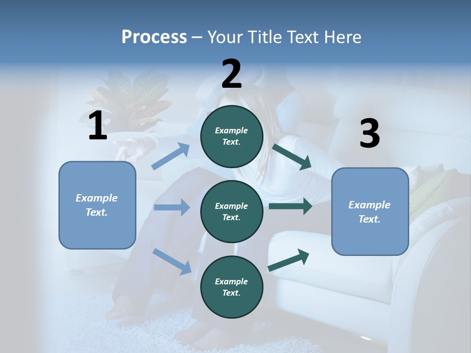 Resting Girls Daughter PowerPoint Template