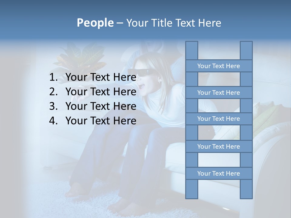 Resting Girls Daughter PowerPoint Template