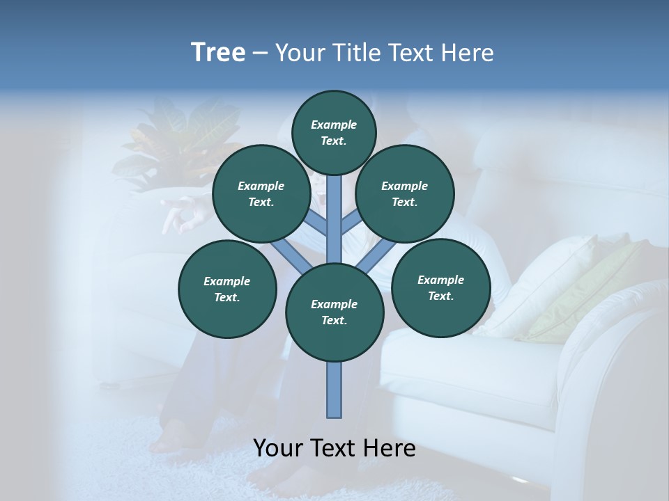 Resting Girls Daughter PowerPoint Template